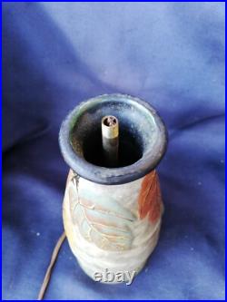 Pied Lampe Ancien Louis DAGE/art deco/Bronze et céramique/Old Art Deco Lamp base