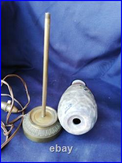 Pied Lampe Ancien Louis DAGE/art deco/Bronze et céramique/Old Art Deco Lamp base