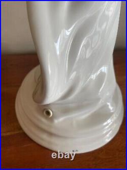Pied de Lampe Vintage en Céramique Femme Nue 1970s Art Déco
