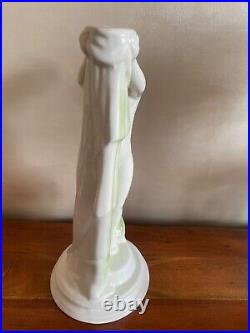 Pied de Lampe Vintage en Céramique Femme Nue 1970s Art Déco