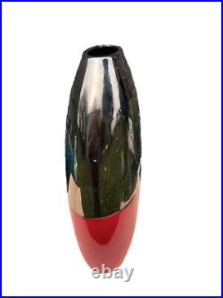 Pierre cardin vase art déco en céramique signé Pierre Cardin