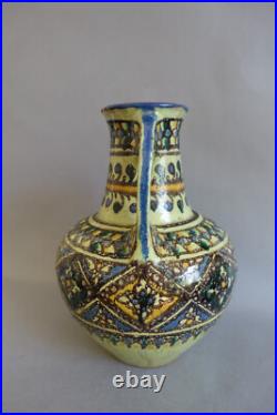 Pierre de Verclos (1886-1950) vase Art déco en céramique de Nabeul Tunisie
