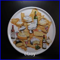 Plat assiette fromage céramique porcelaine art déco Tradition CNP France N7240