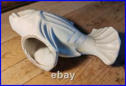 Poisson Céramique Craquelée Art Déco Dlg Lejan Non Signé L 26,5