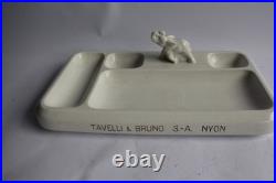 Porte crayons de bureau Art déco céramique éléphant (46951)