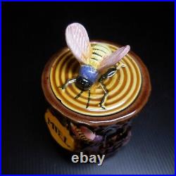 Poterie céramique faïence miel abeille vintage art déco table Portugal N7803