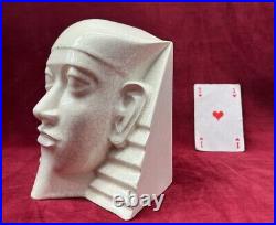 Primavera Sculpture Statue Sujet Craquele Pharaon Egypte Egyptomanie Art Deco