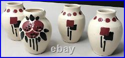 Quatre VASES DLG S LARRIEU art déco contemporain vase ancien vintage antique