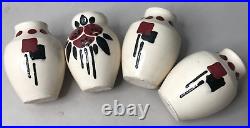 Quatre VASES DLG S LARRIEU art déco contemporain vase ancien vintage antique £