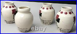 Quatre VASES DLG S LARRIEU art déco contemporain vase ancien vintage antique