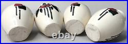 Quatre VASES DLG S LARRIEU art déco contemporain vase ancien vintage antique £