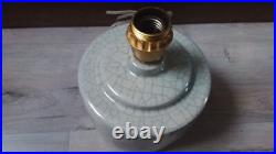 RARE LAMPE CÉRAMIQUE CRAQUELÉE ÉMAILLÉE ART DECO de ROMAIN CANIVET PARIS DESIGN