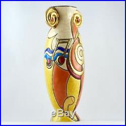 RARE Vase CONCERTO Faïence ÉMAUX de LONGWY C. DIDIER Céramique Art/primavera
