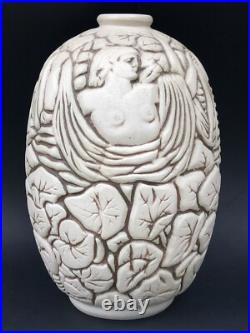 RARE magnifique GRANDE LAMPE VASE MOUGIN NANCY 1930 ART DECO céramique grès 30cm RARE magnifique GRANDE LAMPE VASE MOUGIN NANCY 1930 ART DECO céramique grès 30cm