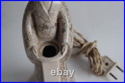 ROBJ Veilleuse Brûle parfum anthropomorphe céramique craquelée Art déco (61812) ROBJ Veilleuse Brûle parfum anthropomorphe céramique craquelée Art déco (61812)