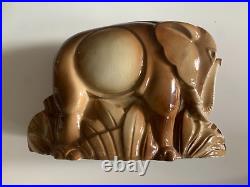Rare Ceramique Art Deco 1930 Elephant Par Charles Lemanceau Rare Ceramique Art Deco 1930 Elephant Par Charles Lemanceau
