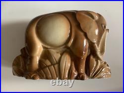 Rare Ceramique Art Deco 1930 Elephant Par Charles Lemanceau Rare Ceramique Art Deco 1930 Elephant Par Charles Lemanceau