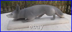 Rare Grand Renard Polaire Ceramique De Sevres Vinsare Art Deco