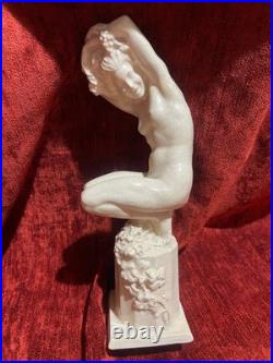 Rare Raymonde Guerbe bacchante sculpture céramique Art Déco nu féminin Rare Raymonde Guerbe bacchante sculpture céramique Art Déco nu féminin