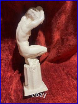 Rare Raymonde Guerbe bacchante sculpture céramique Art Déco nu féminin Rare Raymonde Guerbe bacchante sculpture céramique Art Déco nu féminin