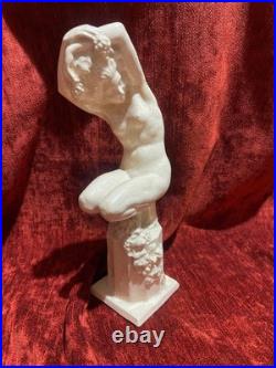 Rare Raymonde Guerbe bacchante sculpture céramique Art Déco nu féminin Rare Raymonde Guerbe bacchante sculpture céramique Art Déco nu féminin