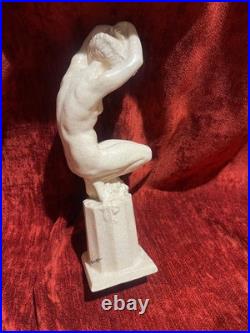 Rare Raymonde Guerbe bacchante sculpture céramique Art Déco nu féminin Rare Raymonde Guerbe bacchante sculpture céramique Art Déco nu féminin