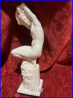 Rare Raymonde Guerbe bacchante sculpture céramique Art Déco nu féminin Rare Raymonde Guerbe bacchante sculpture céramique Art Déco nu féminin