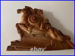 Rare Sculpture Ceramique Charles Lemenceau 1930 Valkyrie Saint-clement