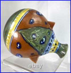 Rare Vase Ceramique Gouda Holland Archipel Art Deco Decor Ethnique Parfait Etat