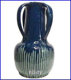 Rare Vase en céramique de Léon Elchinger circa 1930 art déco 30cm non signé