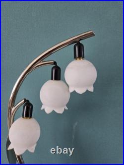 Rare lampe veilleuse ART DECO brin de muguet Céramique Clochette opaline Design