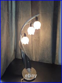Rare lampe veilleuse ART DECO brin de muguet Céramique Clochette opaline Design