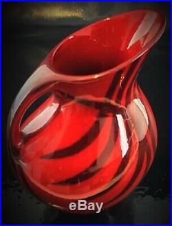 Rare modèle de céramique par Zsolnay Hungary Art Deco 1925-40 pichet / vase