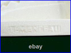 Rare paire de serre livres céramique craquelé LEMANCEAU St Clément art deco 1930