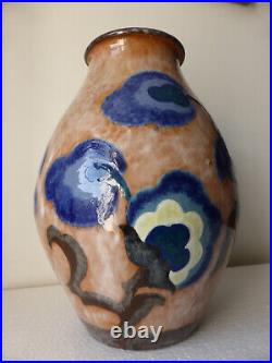 Rare vase en céramique émaillée signé Paul BONIFAS (1893-1967) Art Déco