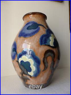 Rare vase en céramique émaillée signé Paul BONIFAS (1893-1967) Art Déco