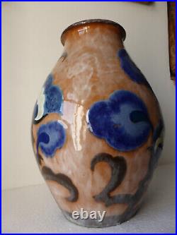 Rare vase en céramique émaillée signé Paul BONIFAS (1893-1967) Art Déco