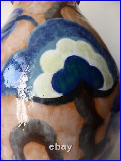Rare vase en céramique émaillée signé Paul BONIFAS (1893-1967) Art Déco