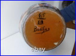 Rare vase en céramique émaillée signé Paul BONIFAS (1893-1967) Art Déco