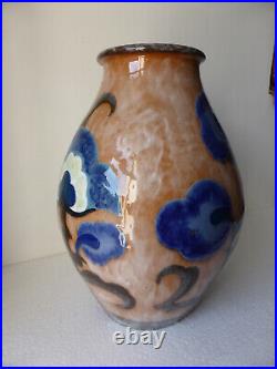 Rare vase en céramique émaillée signé Paul BONIFAS (1893-1967) Art Déco