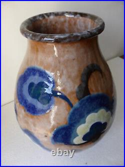 Rare vase en céramique émaillée signé Paul BONIFAS (1893-1967) Art Déco