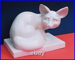 Renard, faience craquelée, art déco, signé L. Fontinelle Renard, faience craquelée, art déco, signé L. Fontinelle