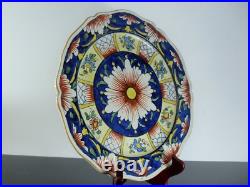 Rouen Faïence Assiette Plat En Céramique Émaille France Signe Art Deco