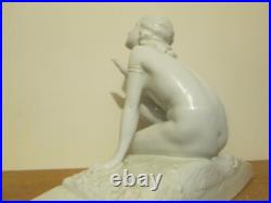 SCULPTURE enPARFAIT ETAT AMAZONE DIANE NU ART DECO 1930 VILLENAUXE FAIENCE SIGNé SCULPTURE enPARFAIT ETAT AMAZONE DIANE NU ART DECO 1930 VILLENAUXE FAIENCE SIGNé