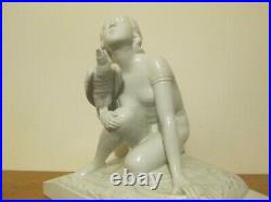 SCULPTURE enPARFAIT ETAT AMAZONE DIANE NU ART DECO 1930 VILLENAUXE FAIENCE SIGNé SCULPTURE enPARFAIT ETAT AMAZONE DIANE NU ART DECO 1930 VILLENAUXE FAIENCE SIGNé