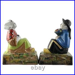 SERRE LIVRES Céramique GABRIEL FOURMAINTRAUX Faïence DESVRES, Art Déco 1930