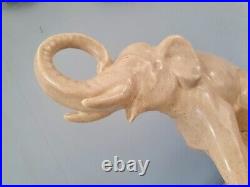Sculpture Art Deco Le Francois Elephant Elephanteau Ceramique Vernisse 1930
