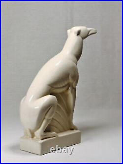 Sculpture Art déco céramique craquelée 1930