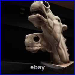 Sculpture En Céramique Art Déco Les Chevaux Signé Charles Lemanceau 1930