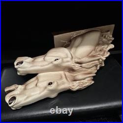 Sculpture En Céramique Art Déco Les Chevaux Signé Charles Lemanceau 1930